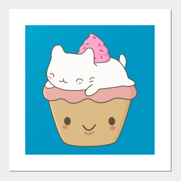 Cute and Kawaii Cupcake Cat T-Shirt